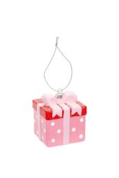 VFM e-Store Christmas Tree Decoration Glitter Present Ornament X in Pink