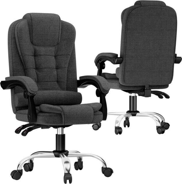 Gartistgo Ergonomic Fabric Executive Office Chair in Dark Grey - image 1