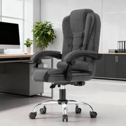Gartistgo Ergonomic Fabric Executive Office Chair in Dark Grey - thumbnail 2