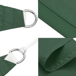 Berkfield Home Sunshade Sail Oxford Fabric Square 4.5x4.5 m Dark Green - thumbnail 6