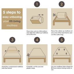 DS Living Pureflex Memory Foam Orthopaedic Mattress 12CM Sleek Low Profile, Soft & Supportive Children's Mattress in Off-White - Size: Small Double - thumbnail 5
