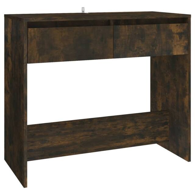 Berkfield Home Console Table Smoked Oak 89x41x76.5 cm Engineered Wood in Brown - image 1
