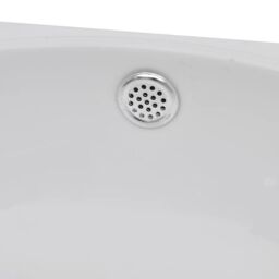Berkfield Home Ceramic Sink Basin Faucet & Overflow Hole Bathroom White - thumbnail 5