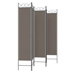 Berkfield Home 5-Panel Room Divider Anthracite 200x220 cm Fabric in Black - thumbnail 5