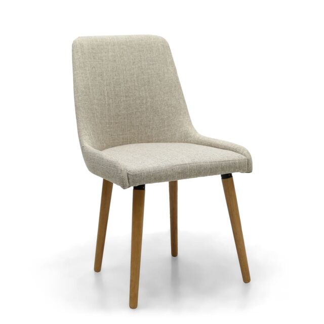netfurniture CapriCorisn Flax Effect Dining Chair in Natural