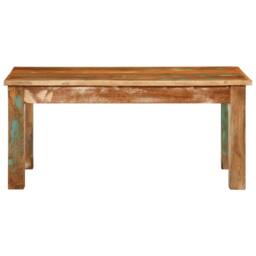 Berkfield Home Beautiful Coffee Table 100x55x45 cm Solid Wood Reclaimed - Size: 100 x 55 x 45 cm - thumbnail 3