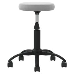 Berkfield Home Office Swivel Chair Light Grey Velvet - thumbnail 4