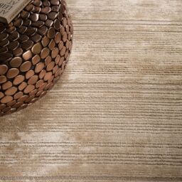 The Rug Shop UK Beige Handmade Wool Modern Plain Striped Easy To Clean Area Rug - Size: 160 cm x 230 cm - thumbnail 3