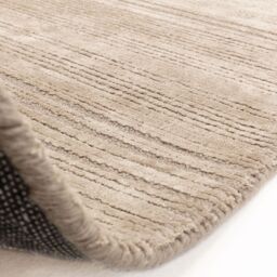 The Rug Shop UK Beige Handmade Wool Modern Plain Striped Easy To Clean Area Rug - Size: 160 cm x 230 cm - thumbnail 6