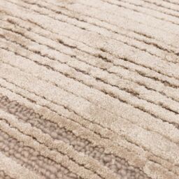 The Rug Shop UK Beige Handmade Wool Modern Plain Striped Easy To Clean Area Rug - Size: 160 cm x 230 cm - thumbnail 7