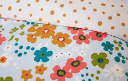 Rapport Home Betty Polyester Reversible Duvet Cover Set with Pillowcase - Size: Single - thumbnail 2