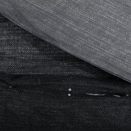 Berkfield Home Duvet Cover Set Dark Grey 200x200 cm Cotton - thumbnail 4