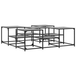 Berkfield Home Decorative Coffee Table Grey Sonoma 121x121x40 cm Engineered Wood - Size: 121 x 121 x 40 cm - thumbnail 7