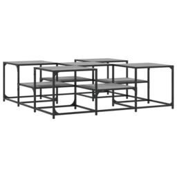 Berkfield Home Decorative Coffee Table Grey Sonoma 121x121x40 cm Engineered Wood - Size: 121 x 121 x 40 cm - thumbnail 3