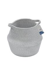 JVL Edison Round Belly Cotton Rope Storage Medium Grey - thumbnail 6