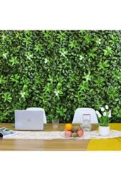 Living and Home 100cm W X 100cm H Artificial Gardenia Leaf Hedge Greenery Panel in Green - Size: 100 cm W X 100 cm H - thumbnail 2