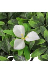Living and Home 100cm W X 100cm H Artificial Gardenia Leaf Hedge Greenery Panel in Green - Size: 100 cm W X 100 cm H - thumbnail 6