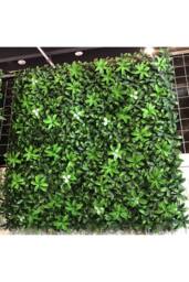 Living and Home 100cm W X 100cm H Artificial Gardenia Leaf Hedge Greenery Panel in Green - Size: 100 cm W X 100 cm H - thumbnail 1