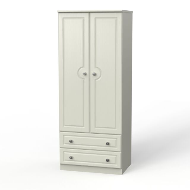 Ready Assembled 2 U Kendal 2 Door 2 Drawer Wardrobe (Ready Assembled) in Taupe