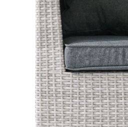 Home Detail Rhodes Rattan Sun bed Garden Furniture Outdoor Modular Set in Grey - thumbnail 4