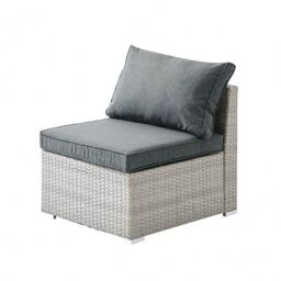 Home Detail Rhodes Rattan Sun bed Garden Furniture Outdoor Modular Set in Grey - thumbnail 3