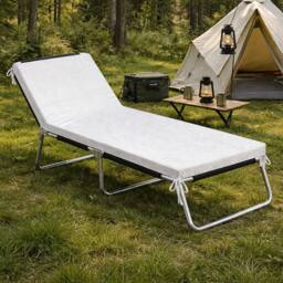 Lavio Mattress Topper Camping High Density Foam Car Floor Roll Bed Mat in White - Size: Single - thumbnail 3