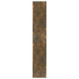 Berkfield Home Book Cabinet/Room Divider Smoked Oak 60x30x166 cm Engineered Wood in Brown - Size: 60 x 30 x 166 cm - thumbnail 6