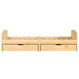 Berkfield Home Day Bed with 2 Drawers IRUN 90x200 cm Solid Wood Pine in Brown - thumbnail 4