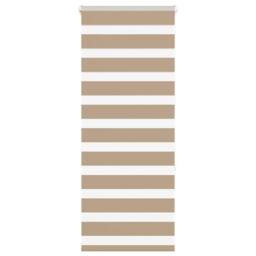 Berkfield Home Zebra Blind Sand Brown 60x150 cm Fabric Width 55.9 cm Polyester - thumbnail 2
