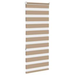 Berkfield Home Zebra Blind Sand Brown 60x150 cm Fabric Width 55.9 cm Polyester - thumbnail 4