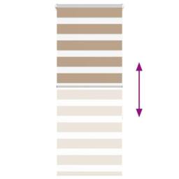 Berkfield Home Zebra Blind Sand Brown 60x150 cm Fabric Width 55.9 cm Polyester - thumbnail 5