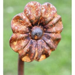 Poppyforge Pack of 3 Flower Pin Support 5Ft - Steel - L7 x H154.2 cm - BM/RtR in Brown - thumbnail 2