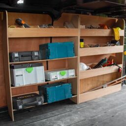 Monstershop Ford Transit Custom Divider Racking & Toolbox Van Racking in Terracotta - thumbnail 5