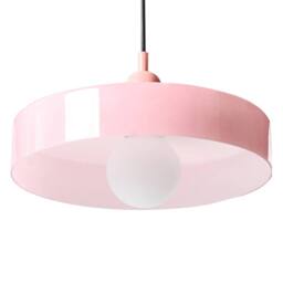 Wyld and Coco Pendant Lamp Pink Glass Shade Inner Globe Retro Modern Ceiling - thumbnail 4