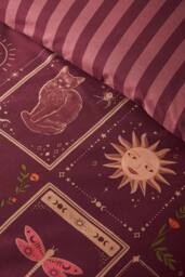 Catherine Lansfield Enchanted Witchcraft Reversible Halloween Duvet Cover Set in Plum - Size: Single - thumbnail 4