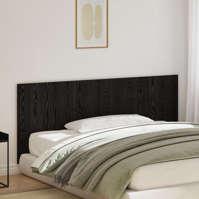 Berkfield Home Bed Headboard Black Oak 200x1, 5x80 cm Engineered Wood - image 1