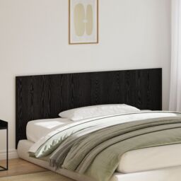 Berkfield Home Bed Headboard Black Oak 200x1, 5x80 cm Engineered Wood - thumbnail 1