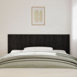 Berkfield Home Bed Headboard Black Oak 200x1, 5x80 cm Engineered Wood - thumbnail 3