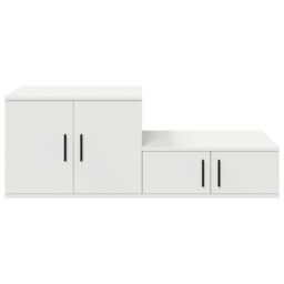 Berkfield Home Storage Cabinet White 127x41x40 cm Engineered Wood - Size: 127 x 41 x 40 cm - thumbnail 7
