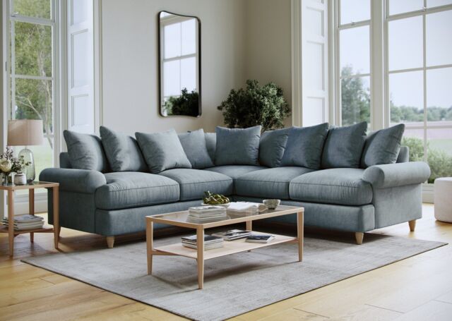 The Great Sofa Company Beatrice 2 Corner 2 Faro Denim in Blue