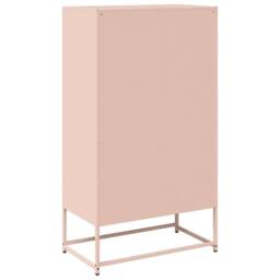 Berkfield Home Highboard Pink 68x39x123 cm Steel - Size: 68 x 39 x 123 cm - thumbnail 8