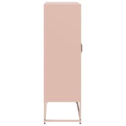 Berkfield Home Highboard Pink 68x39x123 cm Steel - Size: 68 x 39 x 123 cm - thumbnail 7