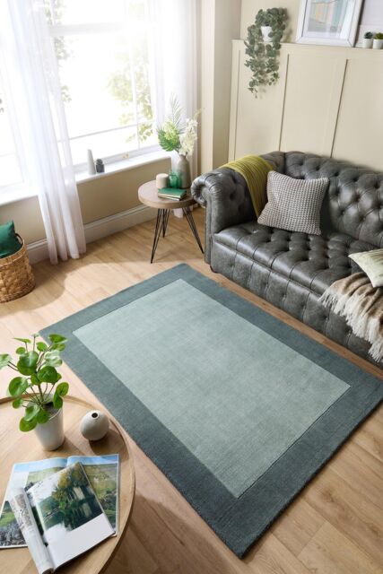 Origin Borders Sage Green in Pale Green - Size: 80 cm x 150 cm - image 1