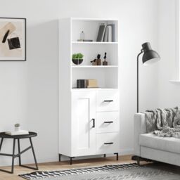 Berkfield Home Highboard White 69.5x34x180 cm Engineered Wood