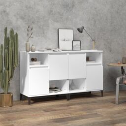 Berkfield Home Sideboards 2 pcs White 60x35x70 cm Engineered Wood - Size: 60 x 35 x 70 cm - thumbnail 1