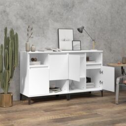Berkfield Home Sideboards 2 pcs White 60x35x70 cm Engineered Wood - Size: 60 x 35 x 70 cm - thumbnail 3