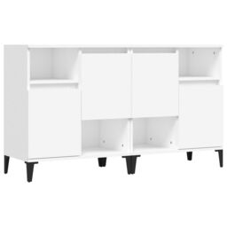 Berkfield Home Sideboards 2 pcs White 60x35x70 cm Engineered Wood - Size: 60 x 35 x 70 cm - thumbnail 2