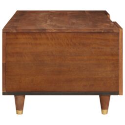 Berkfield Home Coffee Tables with Shelf with Storage with Door Brown Cane & solid mango wood - thumbnail 4