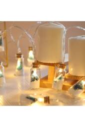 KDMD Halloween Wishing Bottle LED String Lights 2M 10 Bulbs IP44 in Clear - thumbnail 1