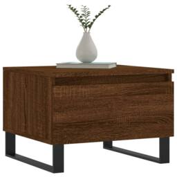 Berkfield Home Coffee Tables 2 pcs Brown Oak 50x46x35 cm Engineered Wood - Size: 50 x 46 x 35 cm - thumbnail 3